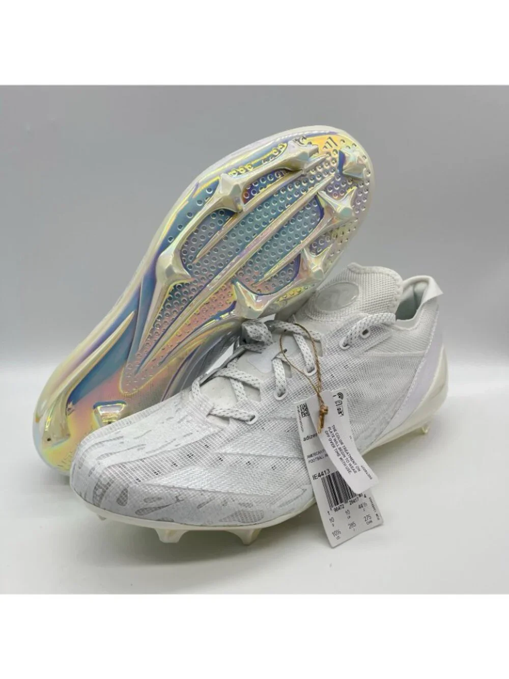 adidas Men's Adizero Electric Speed Juice Pack Football Cleats White 10.5 IE4413